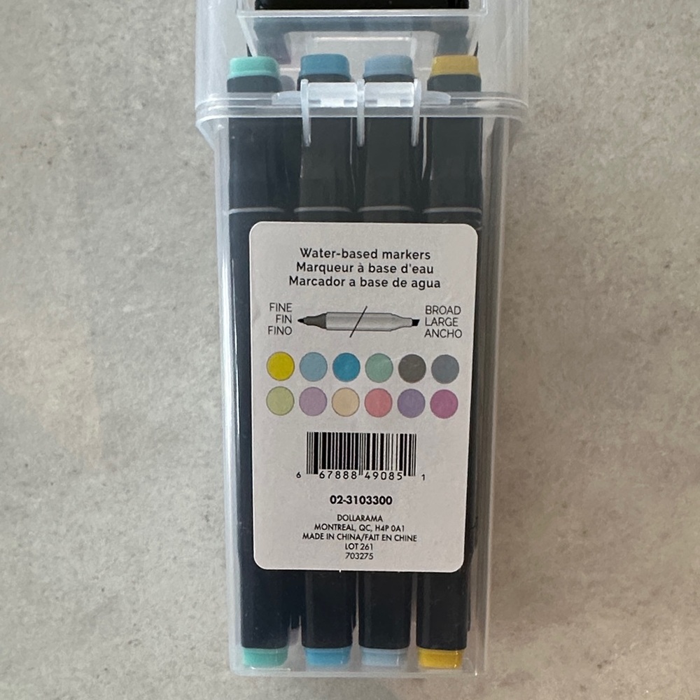 Artist series Water-Based Dual Tip Marker Set - Pastel Assortment